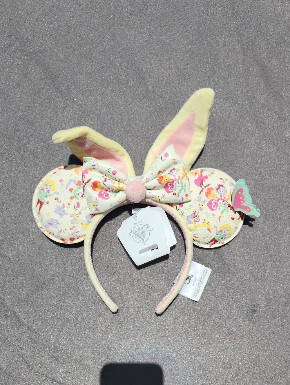 NWT Disney Parks Easter Bunny Minnie Mouse Ears Headband Pastel Floral Spring